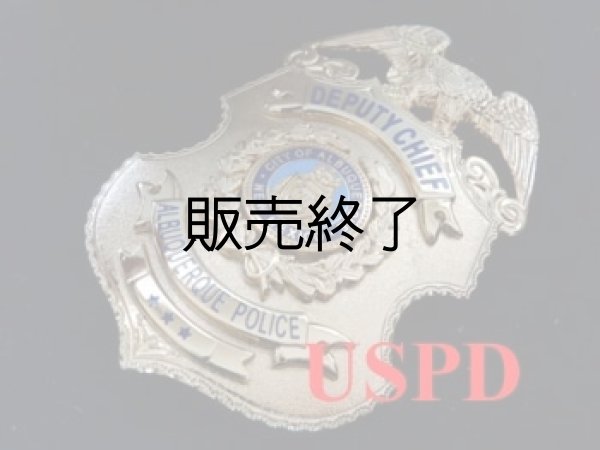画像1: アルバカーキ市警察ニューメキシコ　実物バッジ　ディプティーチーフ (1)