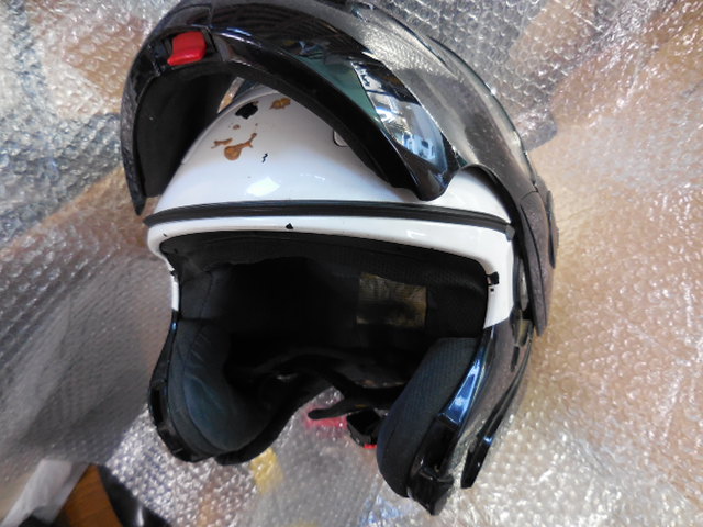 Arai (CTシリーズ)特注ヘルメット、白バイ風モデル - バイク