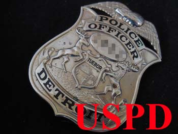 デトロイト市警察 実物バッジ オフィサー