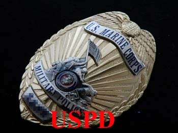 アメリカ海兵隊警察 実物支給バッジ - USPD GEAR